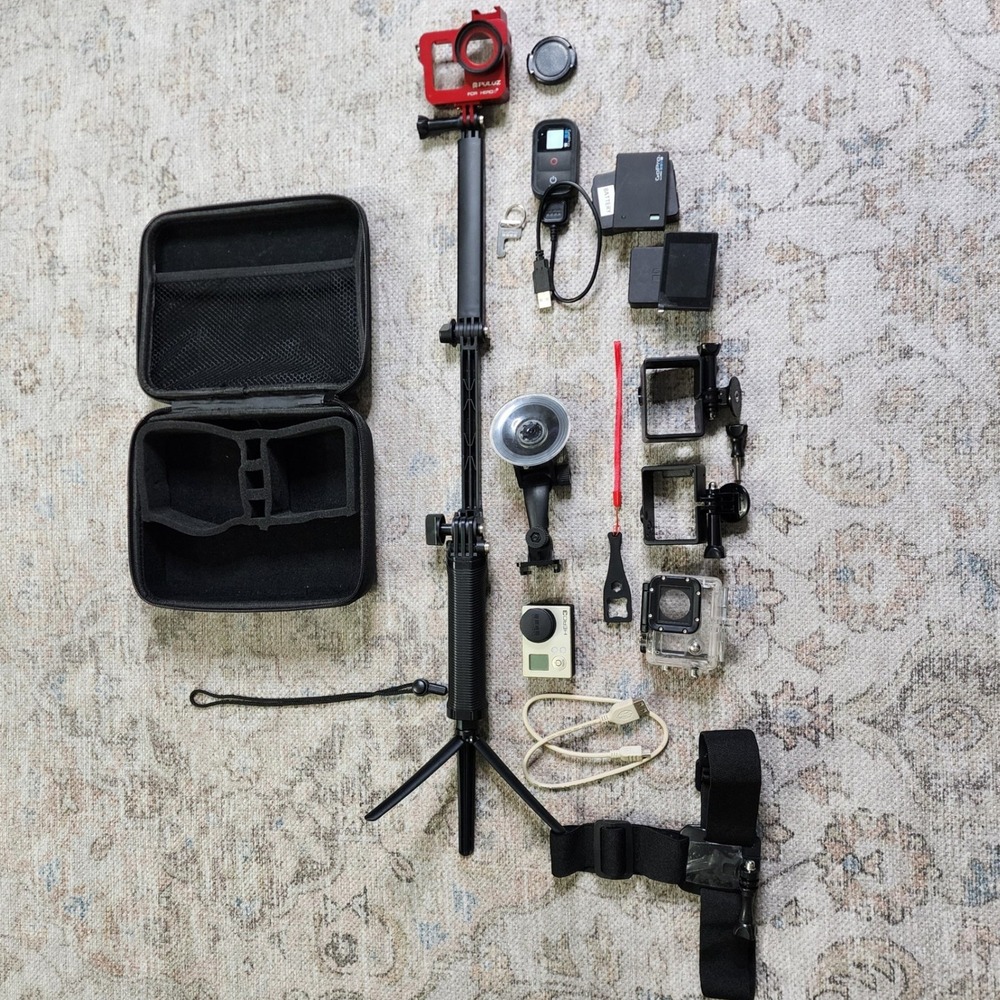 Go Pro Hero3 Action Camera Bundle Waterproof Housing Accessories CHDHX-301